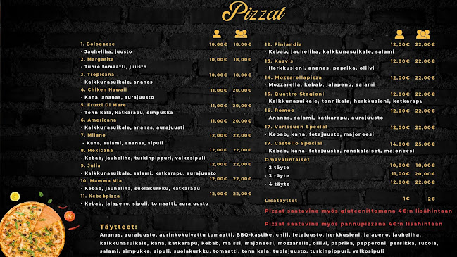 Castello Kebab Pizzeria - Ravintola-ala