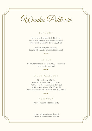 Opinii despre Ravintola Wanha Pehtoori în Helsinki - Ravintola-ala