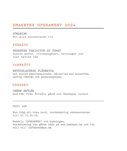 Smakbyn ravintola - Ravintola-ala