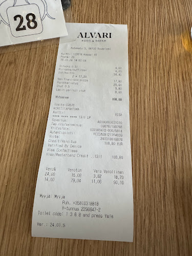 Alvari Food & Drink - Ravintola-ala