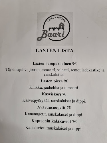 Opinii despre Koskibaari - Siuronkosken Baari Oy în Siuro - Ravintola-ala