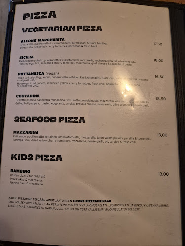 Opinii despre Alfons Pizza în Helsinki - Ravintola-ala