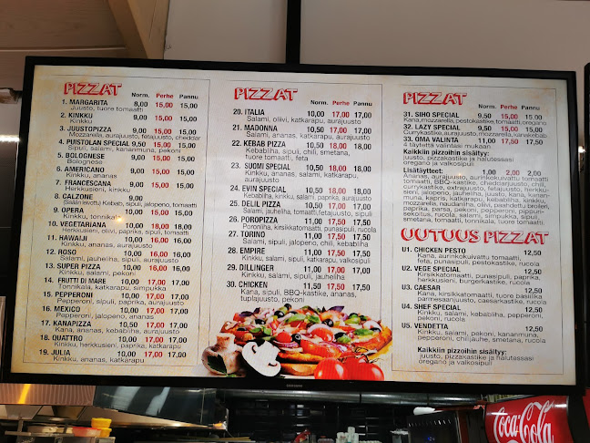 Evin Pizzeria - Ravintola-ala