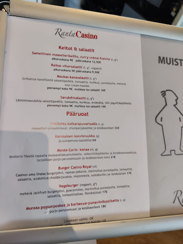 Opinii despre RantaCasino Restaurant & Bar în Heinola - Ravintola-ala