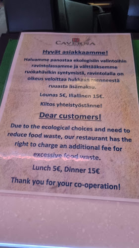 Opinii despre Ravintola Caverna în Helsinki - Ravintola-ala
