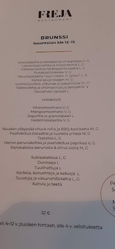 Ravintola Freja - Ravintola-ala