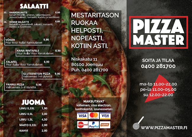 Opinii despre Pizza Master Joensuu în Joensuu - Ravintola-ala