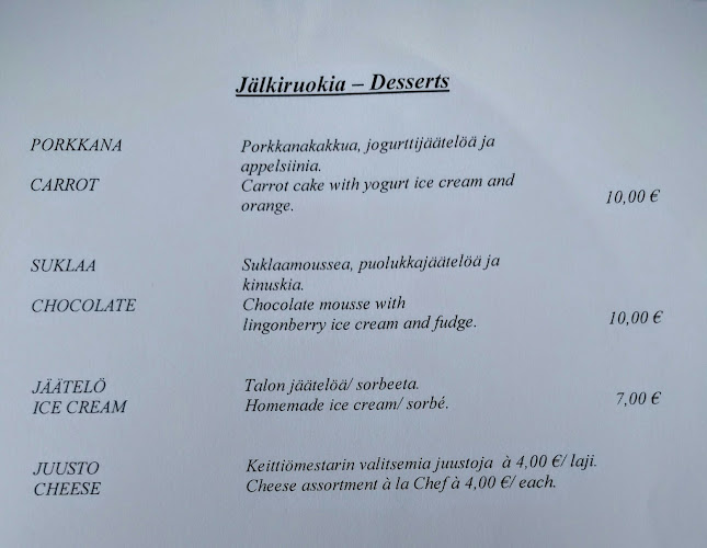 Ravintola Karl-Johan - Ravintola-ala