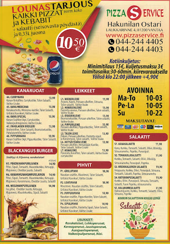 Comentarii opinii despre Pizza service Hakunila