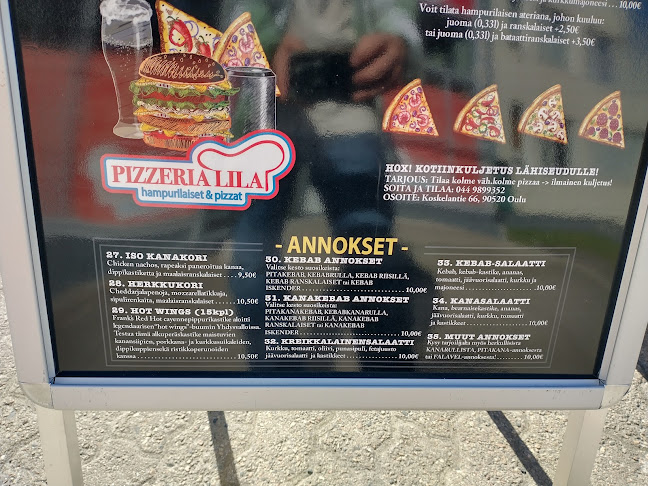Pizzeria Lila - Ravintola-ala