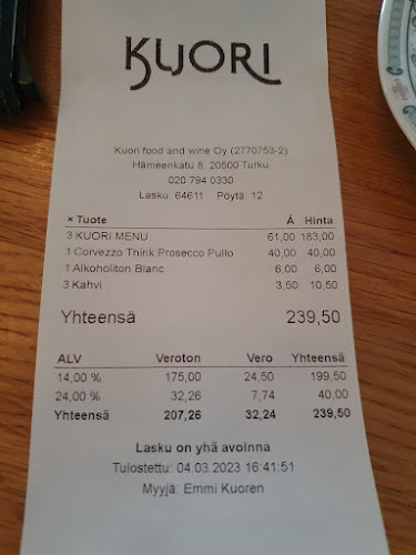 Opinii despre Kuori în Turku - Ravintola-ala