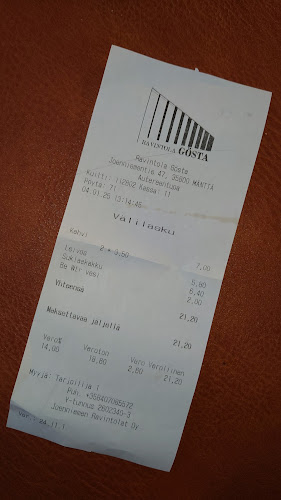 Reviews of Ravintola Gösta in Mänttä-Vilppula - Ravintola-ala