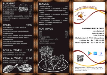 Dapino's Pizza Cafe - Hämeenlinna