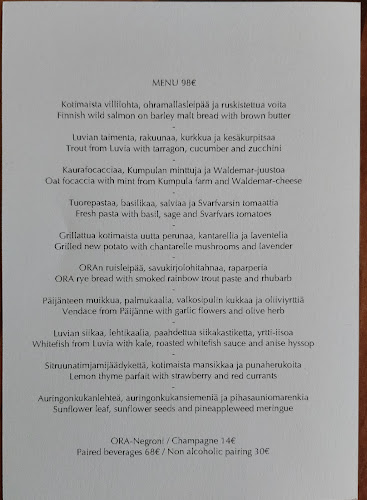 Reviews of Ravintola Ora in Helsinki - Ravintola-ala