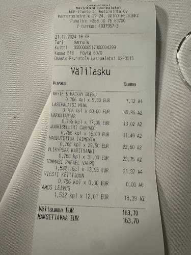 Ravintola Lasipalatsi - Helsinki