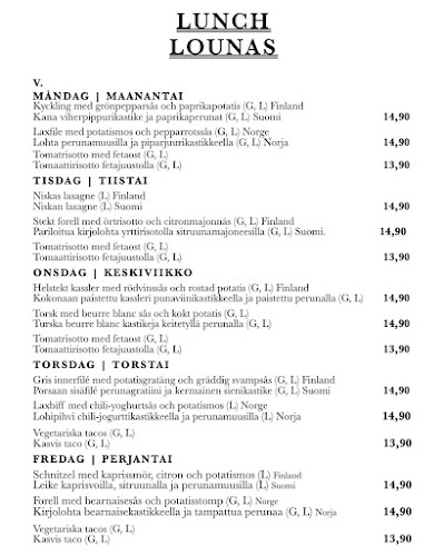 Niska - Ravintola-ala