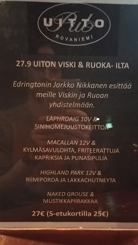 Uitto Pub, Rovaniemi - Ravintola-ala