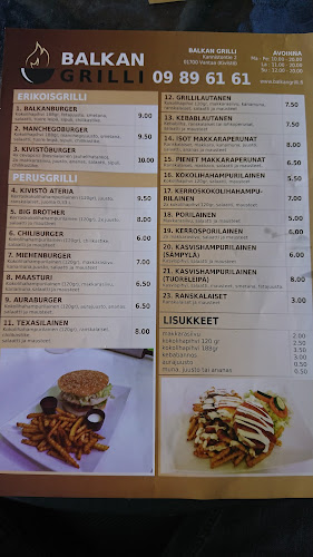 Balkan Grilli - Ravintola-ala