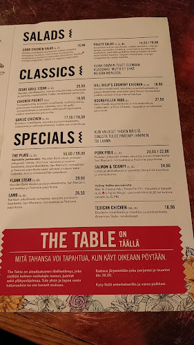 Amarillo, Oulu - Ravintola-ala