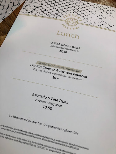 Fredde's - Ravintola-ala