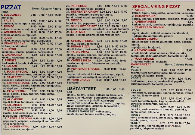 Pizzaservice Amuri - Ravintola-ala