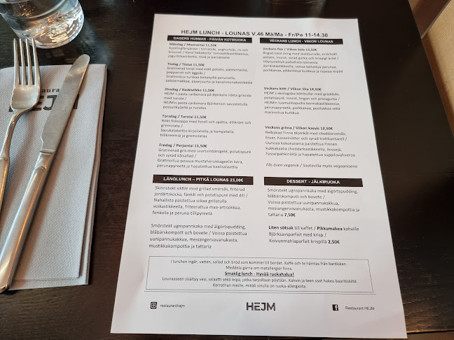 Opinii despre Restaurant HEJM în Vaasa - Ravintola-ala