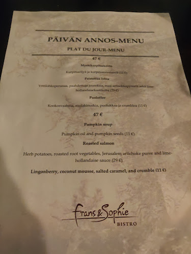Opinii despre Frans & Sophie, Kuopio în Kuopio - Ravintola-ala