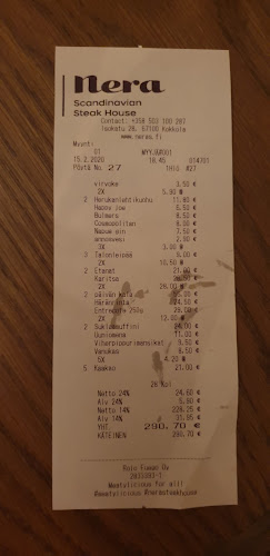 Nera - Scandinavian Steak House - Kokkola