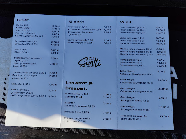 Opinii despre Suntti Bar & Grill în Parainen - Ravintola-ala