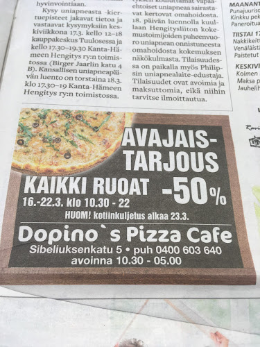 Dapino's Pizza Cafe - Ravintola-ala