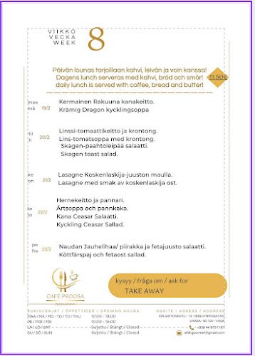 Opinii despre Café Proosa în Vaasa - Ravintola-ala