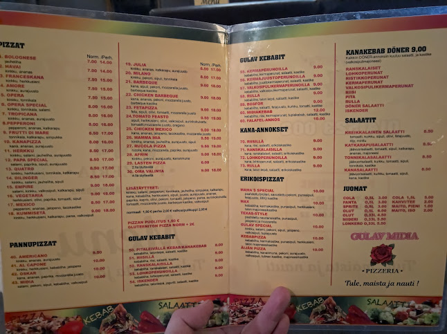 Pizzeria Gulav Midia - Ravintola-ala