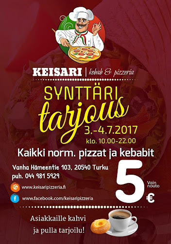 Opinii despre Keisari kebab & pizzeria în Turku - Ravintola-ala