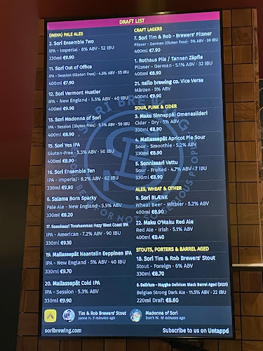 Taproom Helsinki by Sori Brewing - Ravintola-ala