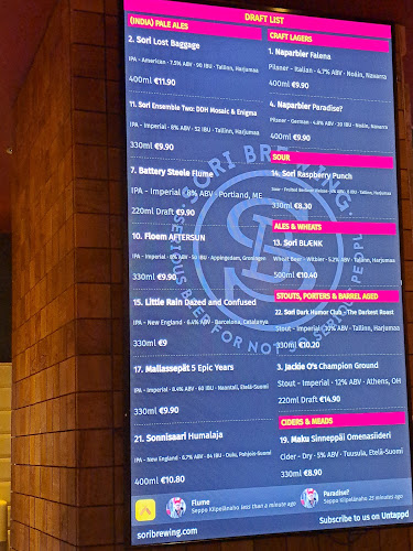 Comentarii opinii despre Taproom Helsinki by Sori Brewing