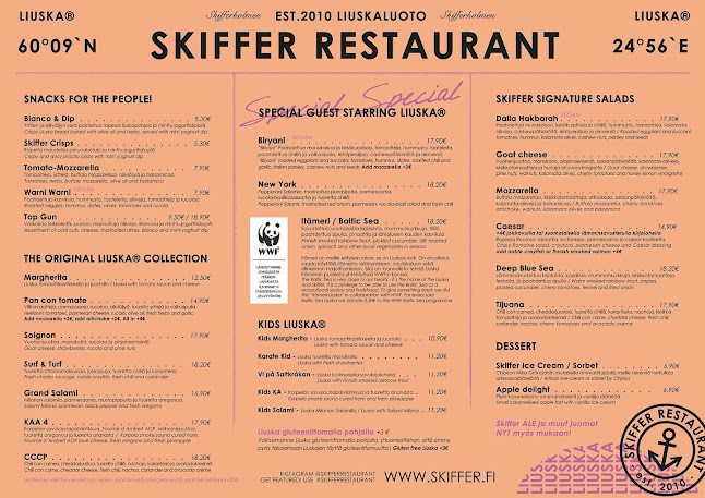 Skiffer Kallio - Ravintola-ala