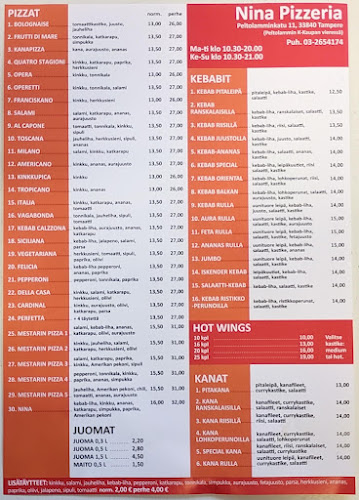 Comments and reviews of Pizzeria-kebab Nina