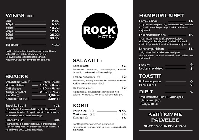 Opinii despre Rock Hotel & Sports Bar în Salo - Ravintola-ala