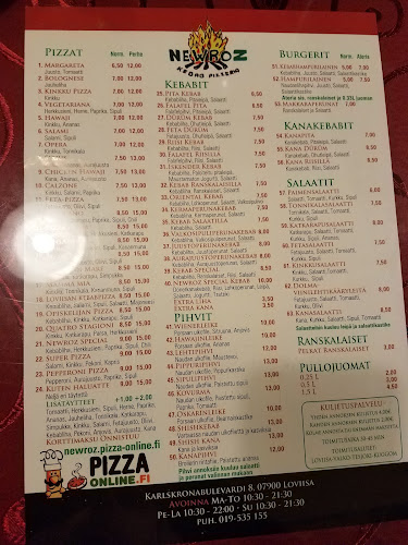 Newroz Kebab Pizzeria - Loviisa