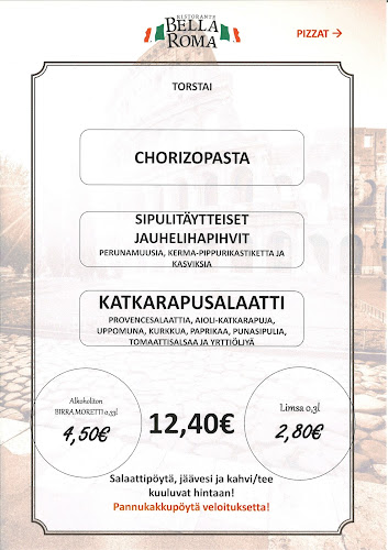 Pizzeria Bella Roma - Ravintola-ala