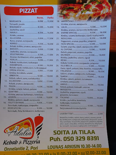 Adalia Kebab Pizzeria - Pori