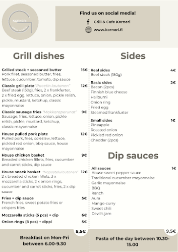 Opinii despre Grill & Cafe Korneri în Ulvila - Ravintola-ala