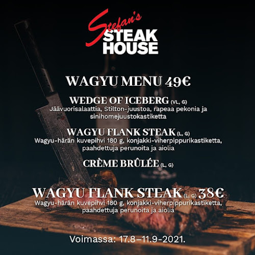 Opinii despre Ravintola Stefan's Steakhouse - Jyväskylä în Jyväskylä - Ravintola-ala