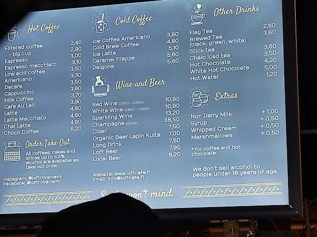 Reviews of Loft Cafe & Snacks Shop in Rovaniemi - Ravintola-ala