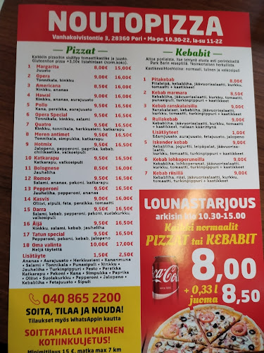 Noutopizza - Ravintola-ala