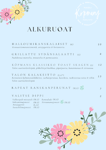 Opinii despre Köpmans Café & Restaurant, Bed & Breakfast în Nauvo - Ravintola-ala