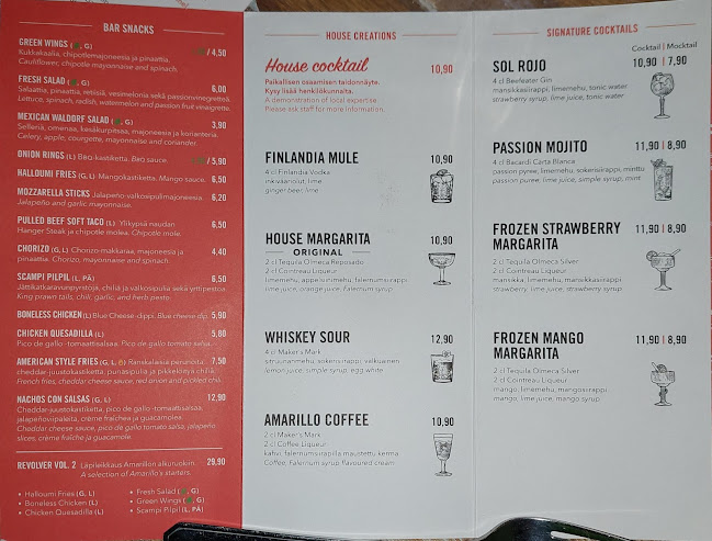 Amarillo, Seinäjoki - Ravintola-ala